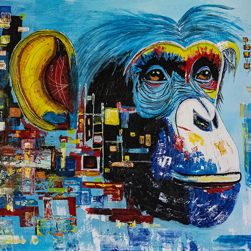 Tableau LifeTime - série Monkey - Fabien Valour