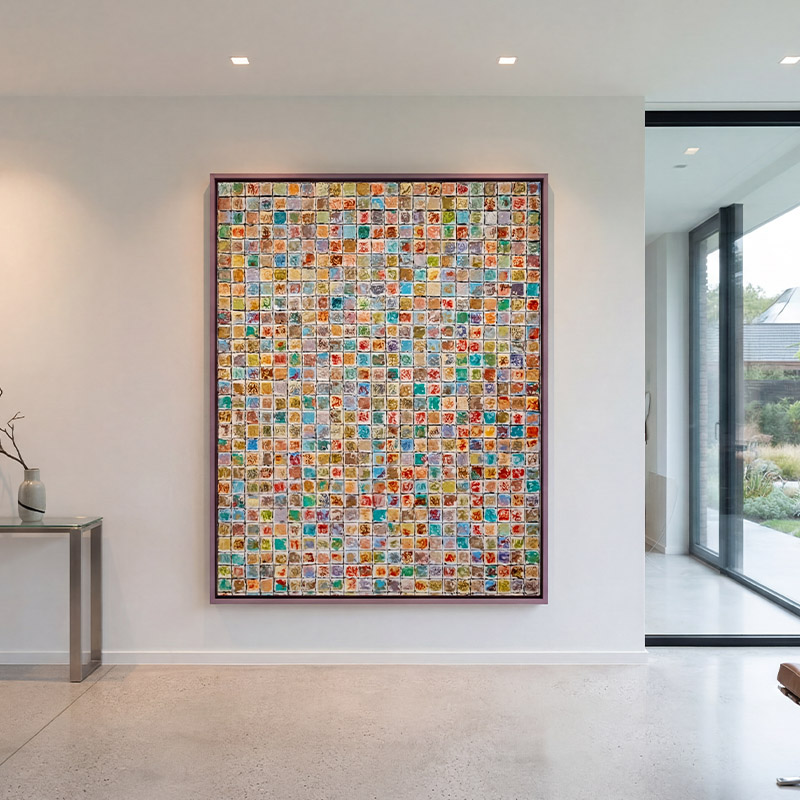 Pastel – Carrés abstraits – Fabien Valour
